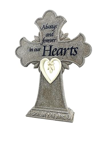 Red Carpet Studios Stone Memorial Heart Cross