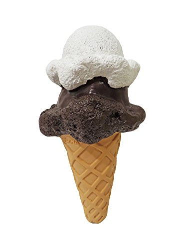 Scoochie Pet Ice Cream Cone Double Scoop Stuffed Latex Premium Dog Toy 7.5 Inches Tall