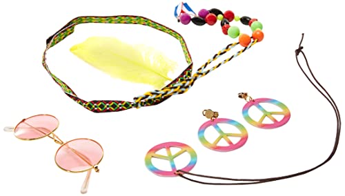 Rubie's Women's Deluxe Adult Accessory Kit, Hippie Female, One Size