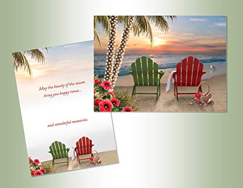 LPG Greetings Performing Arts Full Color Inside Christmas Chairs Stationery Paper (52636-18)