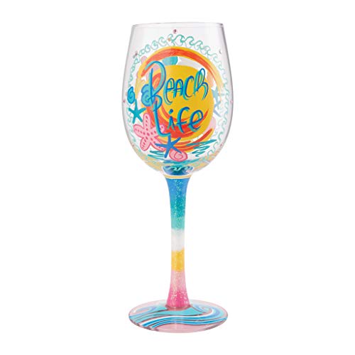 Enesco Lolita Beach Life Wine Glass