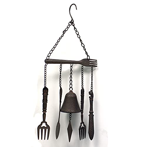 Manual IMWCFS Forks and Spoons Windchime Bell, Bronze