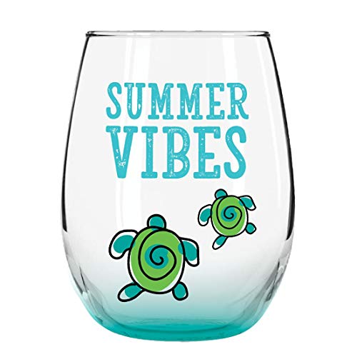 DEI 14935 Summer Vibes Stemless Glass, 18 oz