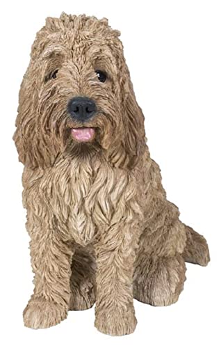 Hi Line Gift Ltd Large Sitting Cockapoo, 16.85-inch Height, Cream