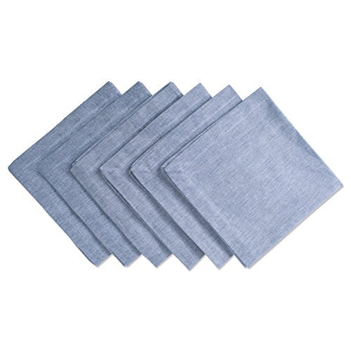 DII Design Chambray Kitchen, Tabletop Collection, Blue, Napkin Set