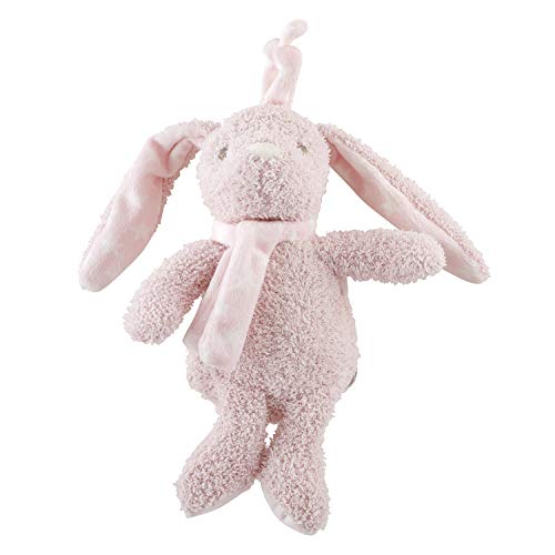 Creative Brands Bunnie Musical Soft Pink 6 inch Plush Polyester Fabric Stuffed Animal Toy