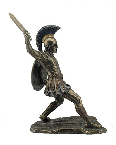 Unicorn Studio Sale - Hector Unleashed with Sword & Shield Statue Sculpture Figurine Troy