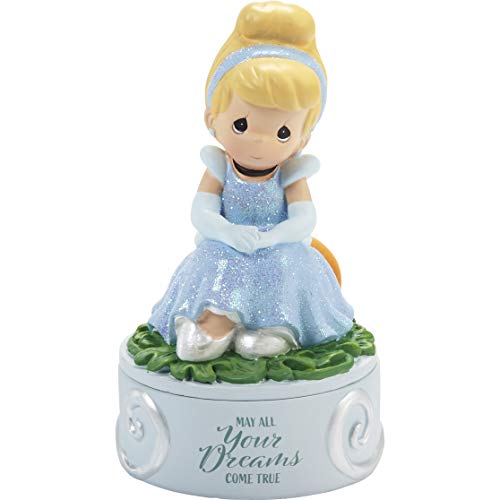 Precious Moments 202037 Cinderella Dreams Come True Resin Disney Covered Box, One Size, Multicolored