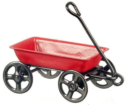 Aztec Imports 1:24 Scale 1/2" RED Metal Wagon 