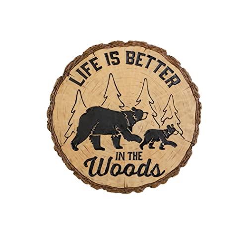 Carson Home 12730 in The Woods Garden Stone, 8.25-inch Diameter