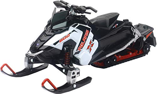 New Ray Toys 57783 "Polaris 800 Switchback Model Snowmobile White, 1/16 Scale Model