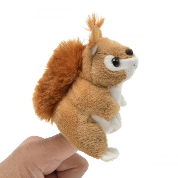 Unipak 1199SQB Brown Squirrel Plush Finger Puppet, 3.5-inch Height