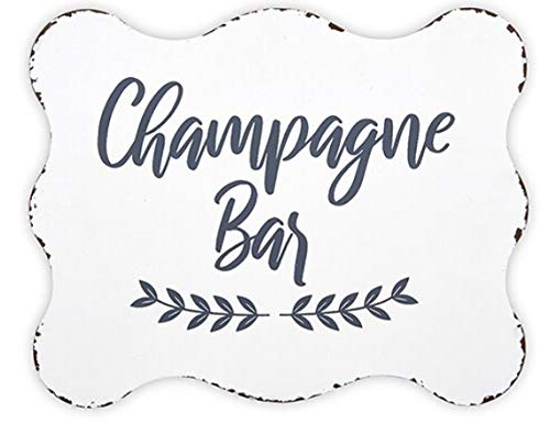 Creative Brands 47th & Main Vintage Sign, 10 x 8-inches, Champagne Bar