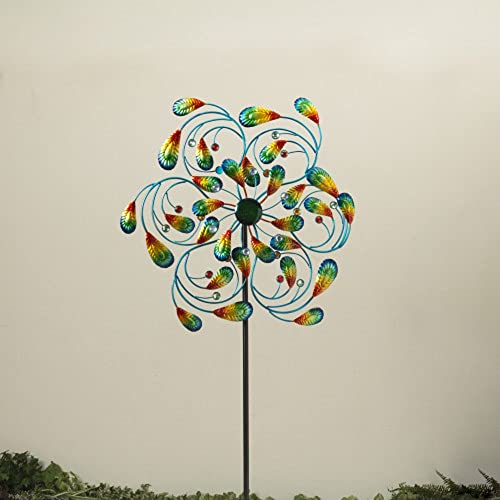 Gerson International Wind Spinner Yard Stake, Metal, 84-inch Height