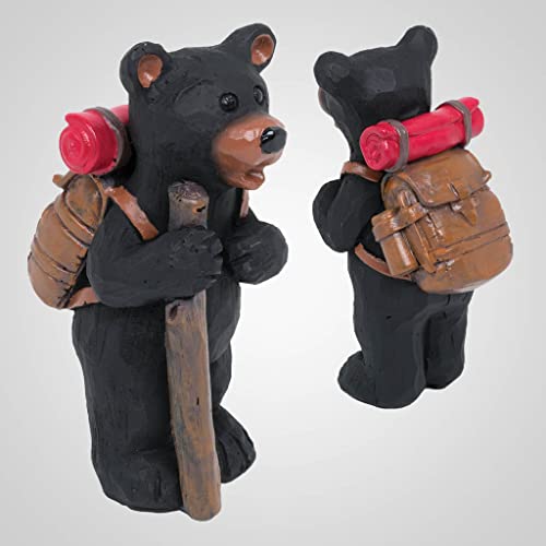 Lipco 63474 Hiking Black Bear with Backpack Figurine