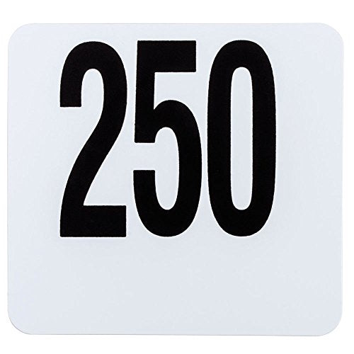 American Metalcraft Heavy Plastic Table Numbers 201 to 250, 4 inch - 1 set.