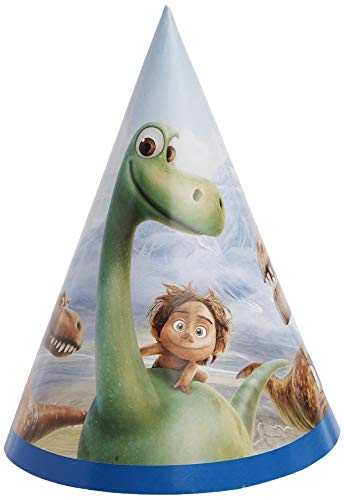 Unique Industries Disney The Good Dinosaur Party Cone Hats | One Size | 8 Pcs