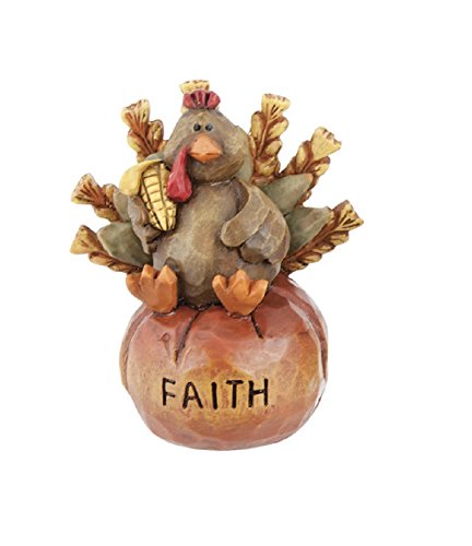 Ganz Midwest ER18640 Thanksgiving Fall Mini 2 inches Turkey Figurine Set of 6, Brown