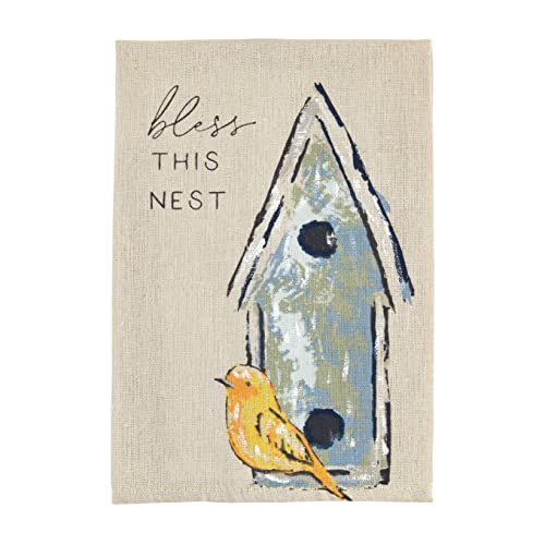 Mud Pie Bless This Nest Painted Towel, 21-inch