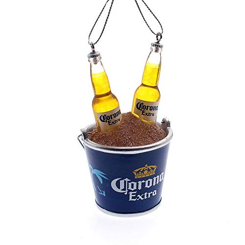 Kurt Adler CE2202 Corona Extra in Sand Bucket Ornament, 4-inch Height, Resin