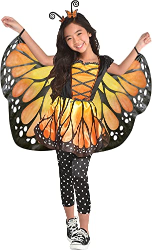 Amscan Suit Yourself Monarch Butterfly Halloween Costume for Girls, Small, Includes Dress and Headband