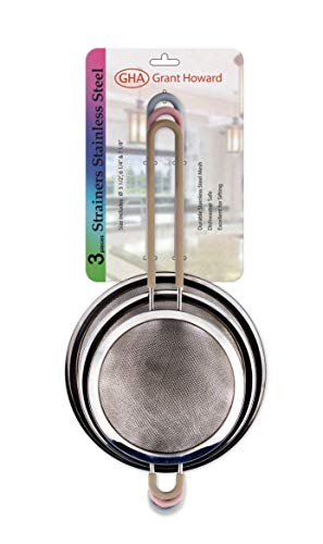Grant Howard 52101 Strainers Stainless Steel Set of 3