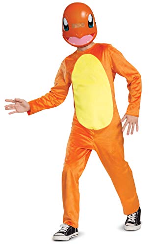 Disguise Pokemon Charmander Classic Boys Costume, Orange, Small (4-6)