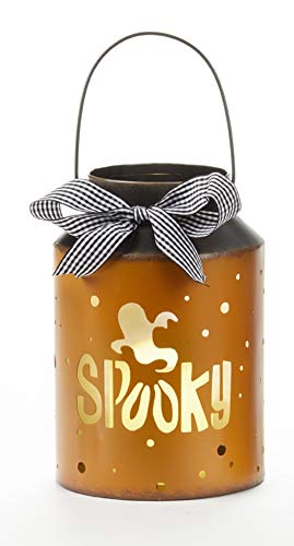 Delton 2047-5 LED Spooky Milk Can, 9-inch Height, Metal