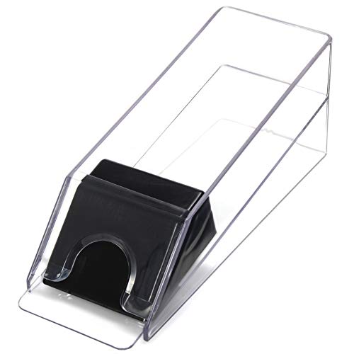 CHH 11.5" Playing Cards Plastic Dealer Shoe, Clear & Black