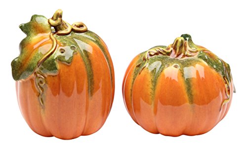 Cg 10364 Orange Pumpkin Shape Design Salt & Pepper Shaker Collectible