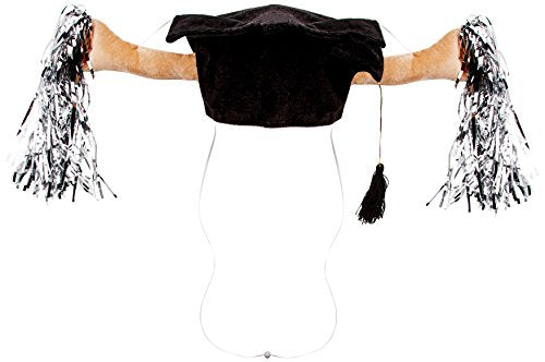 Beistle Plush Grad Shaker Cap (activate arms w/drawstring) Party Accessory  (1 count) (1/Pkg)