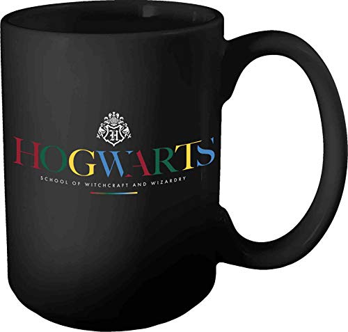Spoontiques 19367 Hogwarts Ceramic Coffee Mug, 12 ounces, Black