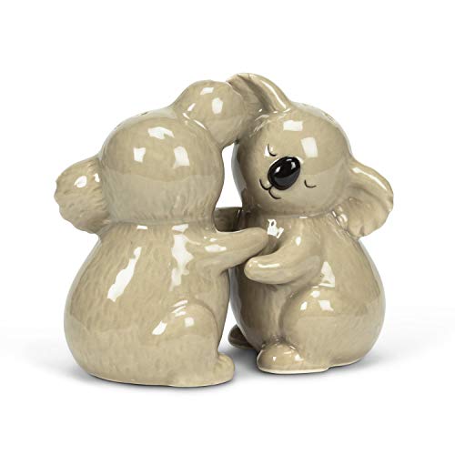 Abbott Collection  27-KITSCH-101 Hugging Koala Salt & Pepper, Light Grey