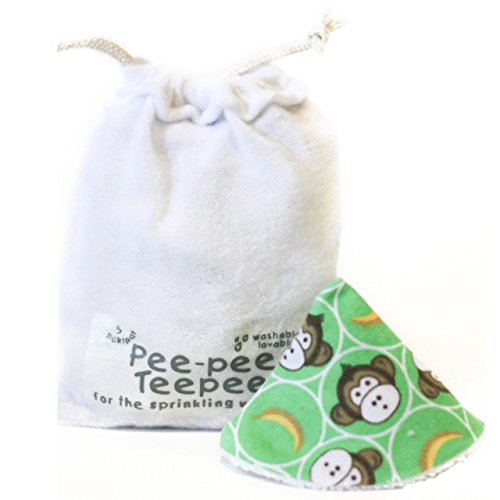 Beba Bean Pee-Pee Teepee Lil Monkey Green - Laundry Bag