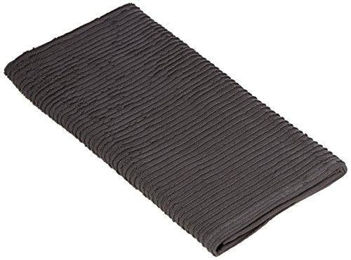 M√úkitchen Ridged Texture Cotton Dishtowel, Platinum