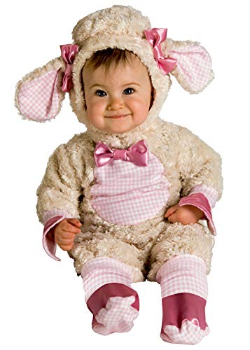 Rubie's Costume Baby-girls Infant Noah Ark Collection Lucky Lil Lamb Costume, Beige/Pink, Newborn