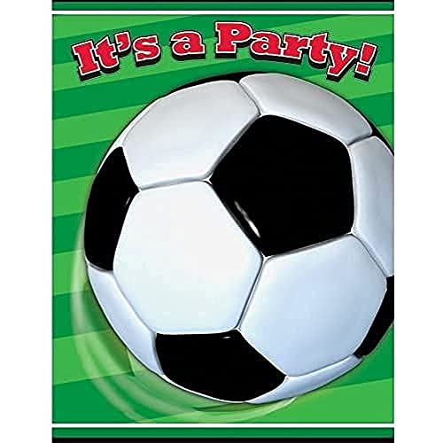 Unique Industries Soccer Party Invitations, 8ct