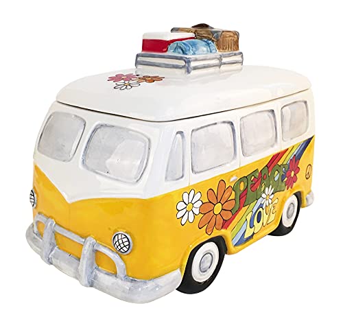 Blue Sky Clayworks Clayworkss Love Van Cookie Jar, Multi (20390)