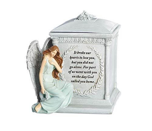 Roman 48476 8.5" Inch Height Memorial Urn Forever with the Angels
