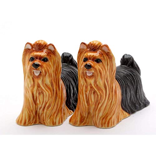 Cosmos Gifts 20767 Yorkshire Terriers Salt and Pepper Shaker, Brown