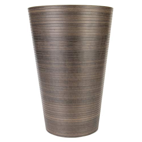 BFG supply Gardener Select C-VBT30CHOC Tall Patio Round Planter, Chocolate