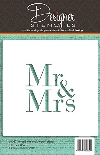 Mr & Mrs Cookie and Craft Stencil by Designer Stencils