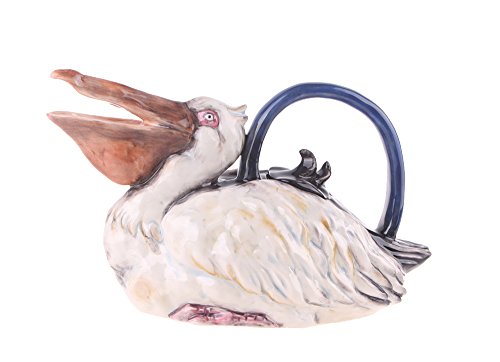 Blue Sky Clayworks Clayworks Pelican Teapot, 11 x 5.5 x 6.5"