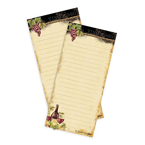 Lang Companies, Gilded Wine Mini List Pad by Susan Winget