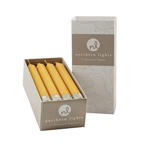 Northern Lights Candles Nlc Premium Tapers 12Pc Caramel 7 Inch