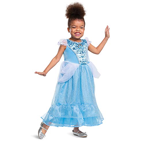 Disguise Cinderella Adaptive Costume for Kids, Official Disney Cinderella Costume with Accessibility Features, Classic Size Small (4-6x)