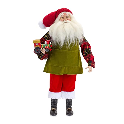 Melrose 84501 Santa Figurine, 21.75-inch Height, Polyester and Resin
