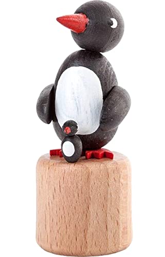 Alexander Taron Kids Dregeno Penguin Push Toy - 2.875" H x 1.175" W x 1.17