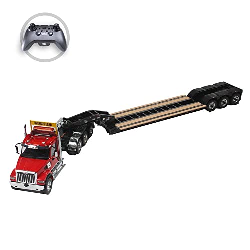 1:16 Radio-Control Western-Star 49X SFFA Tridem Tractor with XL 120 HDG Trailer - Diecast Masters - 27010