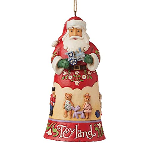Enesco Jim Shore Heartwood Creek Toyland Santa Hanging Ornament